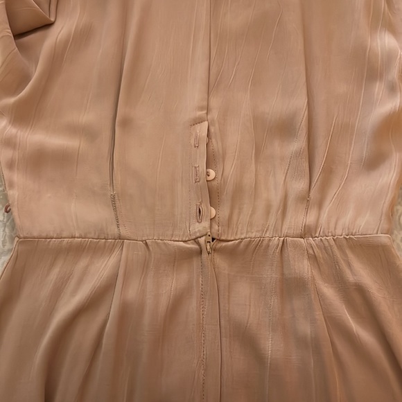 40’s STYLE DRESS Vintage Y2K Very Chic & Classy Tan - Picture 9 of 17